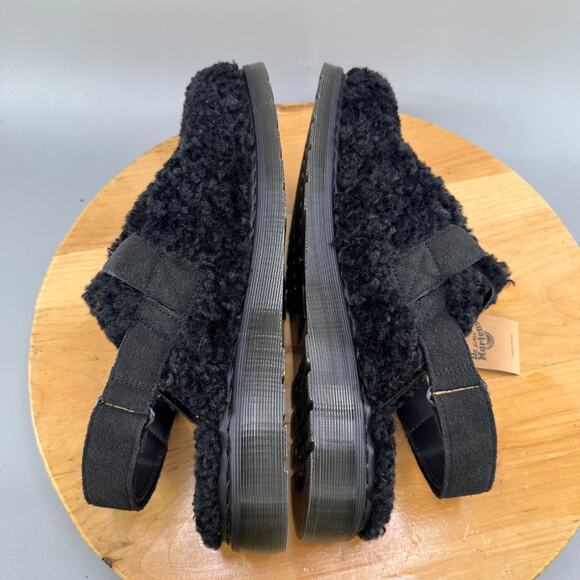 Dr Marten Jorge II Mens Size 14 Faux‎ Fur Lined Deluxe Borg Slingback Mules NEW main image 5